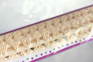 FONDANT ALPHABET AND NUMBER CUTTER | UPPERCASE - FMM