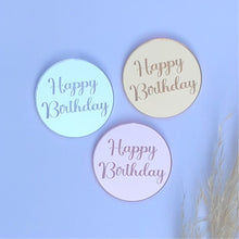 Load image into Gallery viewer, Happy Birthday Acrylic Topper