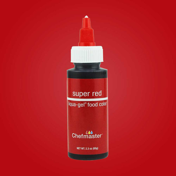 Chefmaster Super Red Liqua-Gel, 2.3 oz.