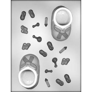BOOTIE WITH ACCESSORIES CHOCOLATE MOLD #90-11589
