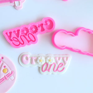 GROOVY ONE Stamp & Cutter Set