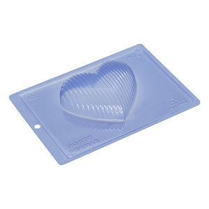 Striped Heart Chocolate Mold (3 part mold)