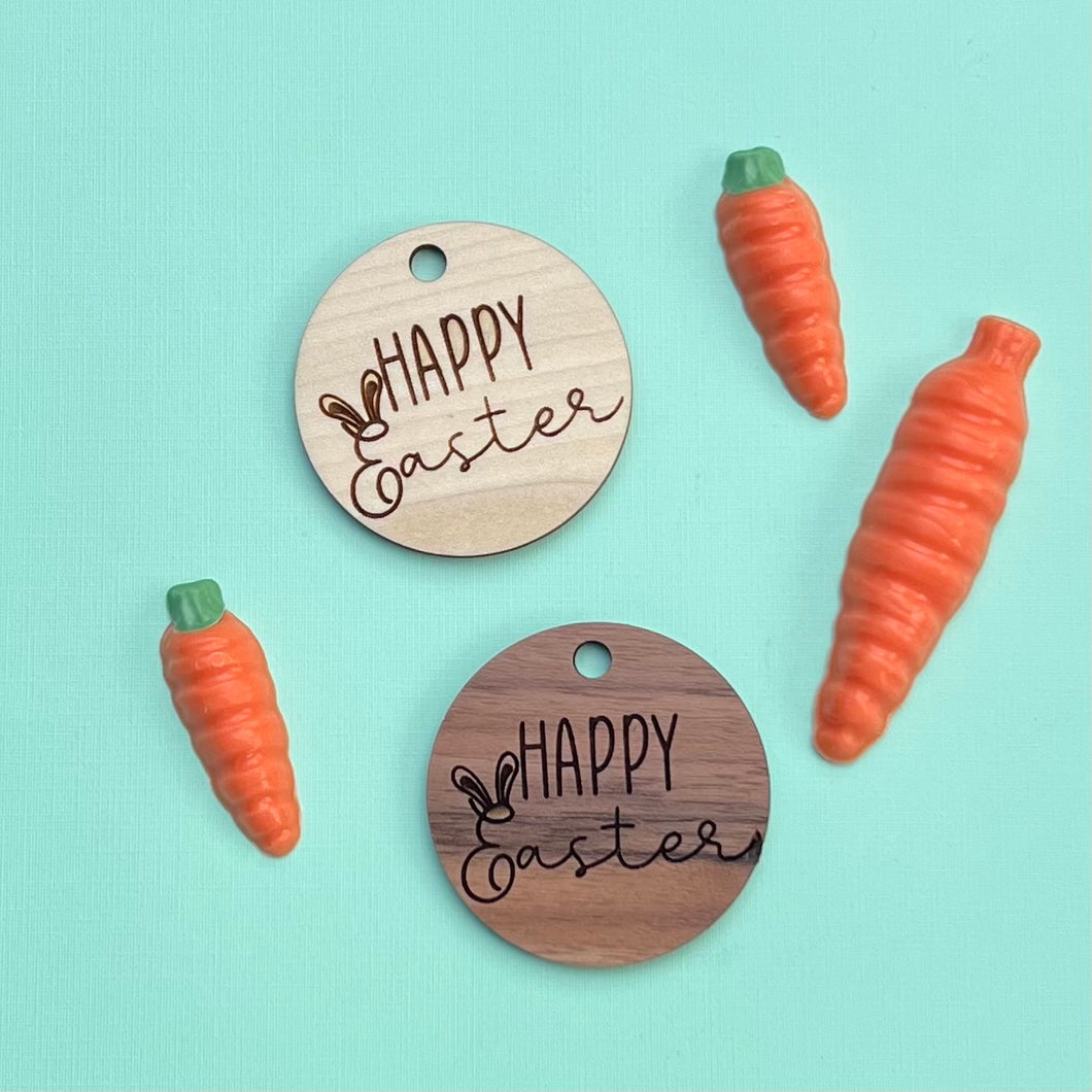Happy Easter Wooden Tags