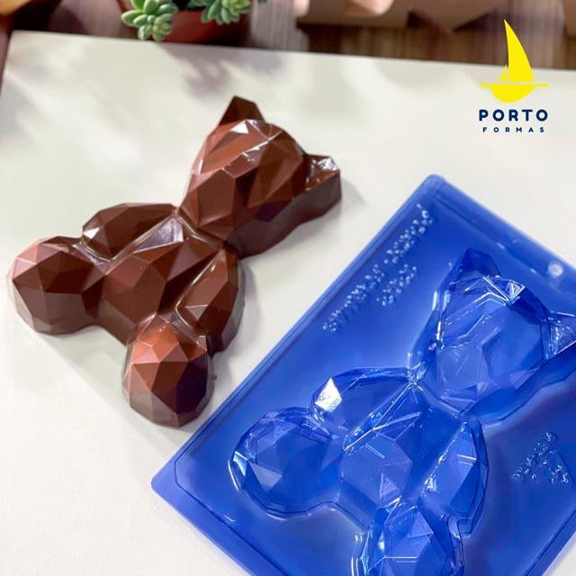 Geometric Bear Chocolate Mold (3 part mold)
