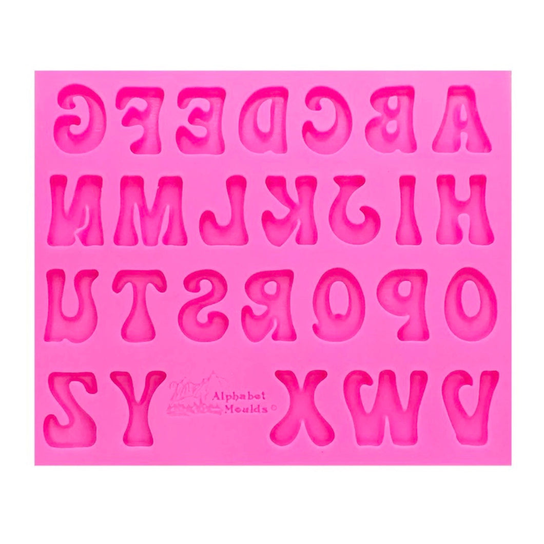 Groovy Letters Mold (upper case)